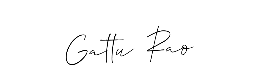 Also You can easily find your signature by using the search form. We will create Gattu  Rao name handwritten signature images for you free of cost using Allison_Script sign style. Gattu  Rao signature style 2 images and pictures png